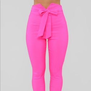 FASHION NOVA KNOT YOUR GIRL PANTS